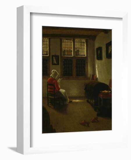 Woman Reading-Pieter Janssens Elinga-Framed Giclee Print