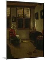 Woman Reading-Pieter Janssens Elinga-Mounted Giclee Print