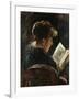 Woman Reading-Lovis Corinth-Framed Giclee Print