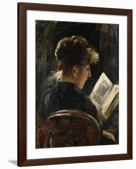 Woman Reading-Lovis Corinth-Framed Giclee Print