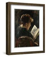 Woman Reading-Lovis Corinth-Framed Giclee Print