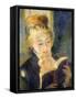 Woman Reading-Pierre-Auguste Renoir-Framed Stretched Canvas