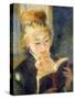 Woman Reading-Pierre-Auguste Renoir-Stretched Canvas