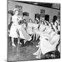 Woman Receiving Curls at a Beauty School, 1940S-Nina Leen-Mounted Photographic Print