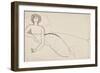 Woman Reclining on a Bed (Anna Akhmatova), c. 1911-null-Framed Giclee Print