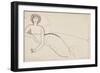 Woman Reclining on a Bed (Anna Akhmatova), c. 1911-null-Framed Giclee Print