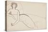 Woman Reclining on a Bed (Anna Akhmatova), c. 1911-null-Stretched Canvas