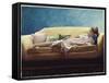 Woman Reclining on a Sofa-Helen J. Vaughn-Framed Stretched Canvas