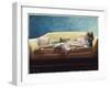 Woman Reclining on a Sofa-Helen J. Vaughn-Framed Giclee Print