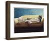 Woman Reclining on a Sofa-Helen J. Vaughn-Framed Premium Giclee Print