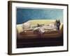 Woman Reclining on a Sofa-Helen J. Vaughn-Framed Giclee Print