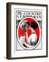 "Woman Reflected in Silver Tray," Country Gentleman Cover, March 1, 1924-Katherine R. Wireman-Framed Giclee Print