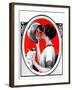 "Woman Reflected in Silver Tray,"March 1, 1924-Katherine R. Wireman-Framed Giclee Print