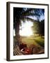 Woman Relaxing in Hammock, Hawaii, USA-Merrill Images-Framed Photographic Print