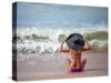 Woman Relaxing on the Beach in Thailand-Netfalls-Stretched Canvas