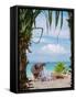 Woman Relaxing on the Beach in Thailand-Netfalls-Framed Stretched Canvas