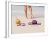 Woman Relaxing on the Beach in Thailand-Netfalls-Framed Photographic Print