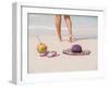 Woman Relaxing on the Beach in Thailand-Netfalls-Framed Photographic Print