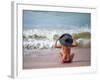 Woman Relaxing on the Beach in Thailand-Netfalls-Framed Photographic Print