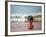 Woman Relaxing on the Beach in Thailand-Netfalls-Framed Photographic Print