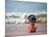 Woman Relaxing on the Beach in Thailand-Netfalls-Mounted Photographic Print