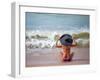 Woman Relaxing on the Beach in Thailand-Netfalls-Framed Photographic Print