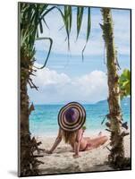 Woman Relaxing on the Beach in Thailand-Netfalls-Mounted Photographic Print