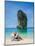 Woman Relaxing on the Beach on a Sunbed in Thailand-Netfalls-Mounted Photographic Print