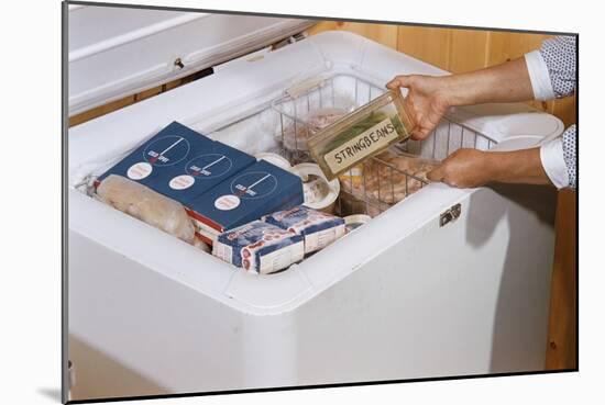 Woman Removing Food from Freezer-William P. Gottlieb-Mounted Photographic Print