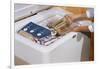 Woman Removing Food from Freezer-William P. Gottlieb-Framed Photographic Print