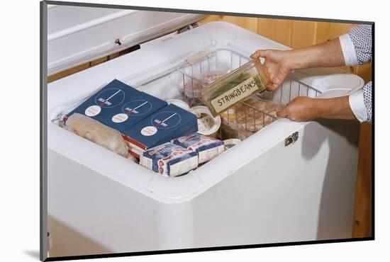 Woman Removing Food from Freezer-William P. Gottlieb-Mounted Photographic Print