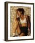 Woman Resting after Working Out, New York, New York, USA-Chris Trotman-Framed Photographic Print