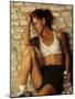 Woman Resting after Working Out, New York, New York, USA-Chris Trotman-Mounted Photographic Print