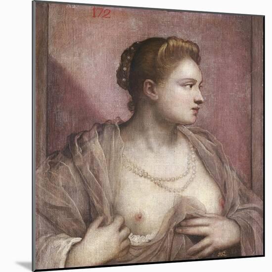 Woman Revealing Her Breasts-Tintoretto-Mounted Art Print