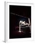 Woman Rider Taking Horse over Jump during National Horse Show-Gjon Mili-Framed Photographic Print