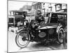 Woman Riding a 1929 500Cc Ajs Motorbike, (C1929)-null-Mounted Photographic Print