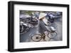 Woman Riding Bicycle, Hue, Thua Thien-Hue, Vietnam, Indochina, Southeast Asia, Asia-Ian Trower-Framed Photographic Print