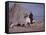 Woman Riding One of Her Reindeer in Outer Mongolia-Howard Sochurek-Framed Stretched Canvas
