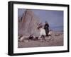 Woman Riding One of Her Reindeer in Outer Mongolia-Howard Sochurek-Framed Photographic Print