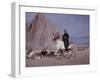 Woman Riding One of Her Reindeer in Outer Mongolia-Howard Sochurek-Framed Photographic Print