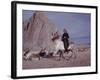 Woman Riding One of Her Reindeer in Outer Mongolia-Howard Sochurek-Framed Photographic Print