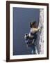 Woman Rock Climbing-null-Framed Photographic Print