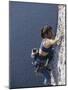 Woman Rock Climbing-null-Mounted Photographic Print