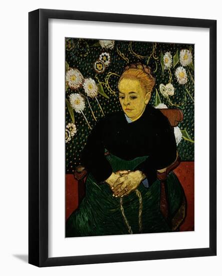 Woman Rocking a Cradle (Augustine Roulin)-Vincent van Gogh-Framed Giclee Print