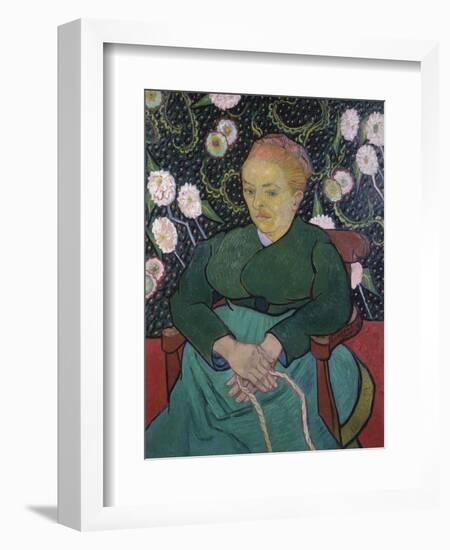 Woman Rocking a Cradle-Vincent van Gogh-Framed Giclee Print