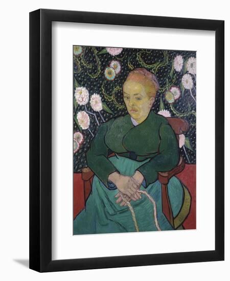 Woman Rocking a Cradle-Vincent van Gogh-Framed Premium Giclee Print