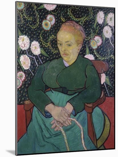 Woman Rocking a Cradle-Vincent van Gogh-Mounted Giclee Print