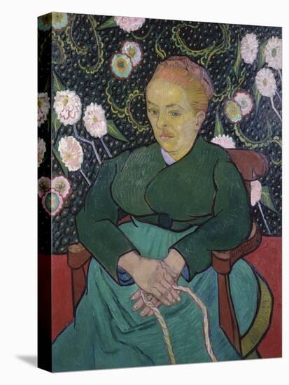 Woman Rocking a Cradle-Vincent van Gogh-Stretched Canvas