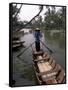 Woman Rowing, Mekong Delta, Vietnam-Bill Bachmann-Framed Stretched Canvas