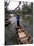 Woman Rowing, Mekong Delta, Vietnam-Bill Bachmann-Mounted Premium Photographic Print